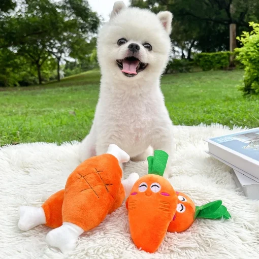 Đồ chơi cho chó gặm hình thú nhồi bông đáng yêu - Ảnh 5