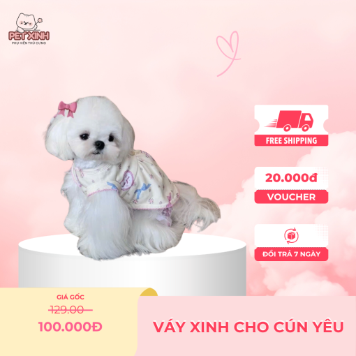 Váy Xinh Cho Chó – Biến Boss Thành Nàng Công Chúa Đáng Yêu!